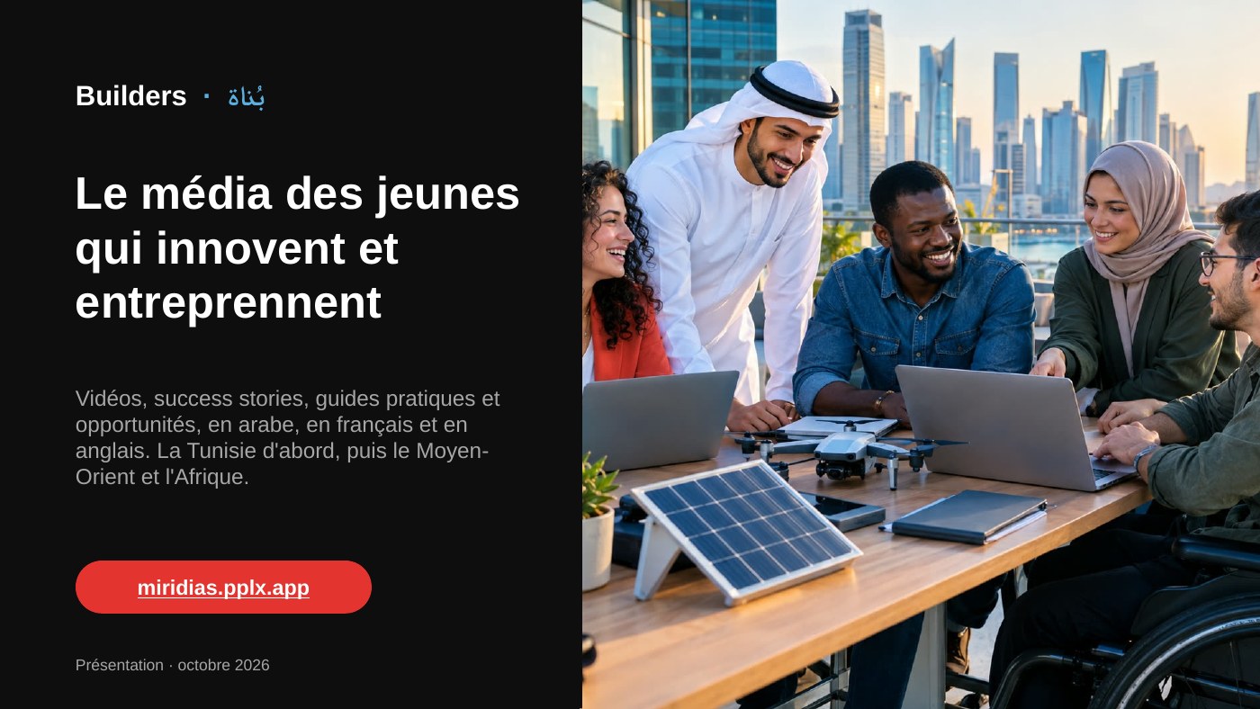 Couverture de Builders, média des jeunes qui innovent et entreprennent